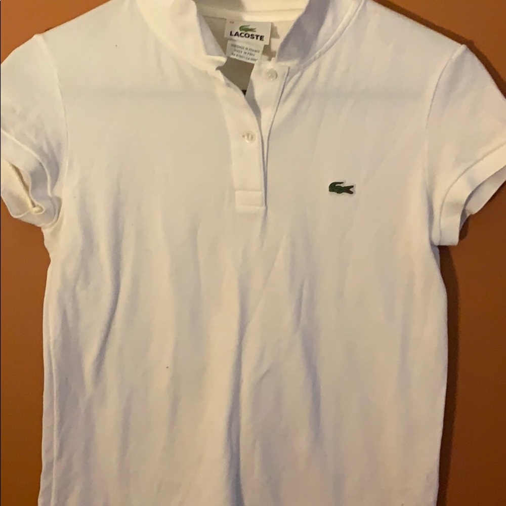Lacoste white shirt